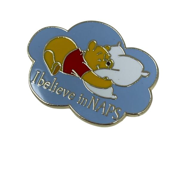 Disney Parks Pin Winnie The Pooh Pin I Believe In Naps - Picture 1 of 5